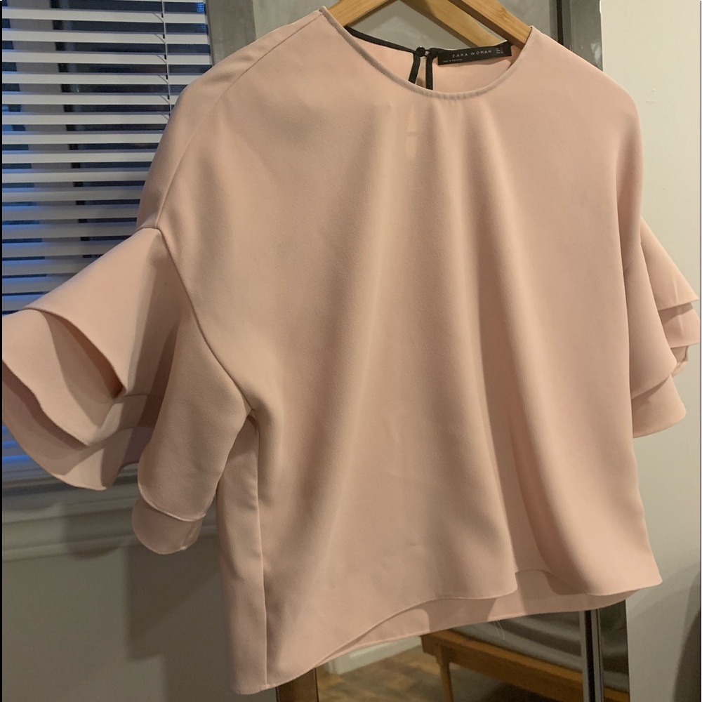 Zara Ruffle Sleeve Blouse - Picture 3 of 4
